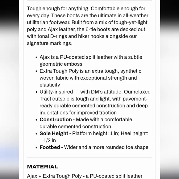 Dr. Martens Women's Combs Boot - Black - Picture 2 of 5